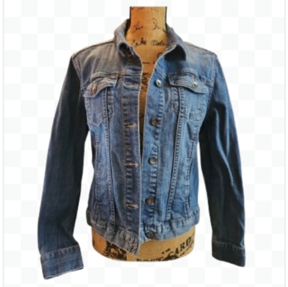 Liz Claiborne Vintage Denim Classic Western Jean Jacket Sz M - Picture 1 of 7